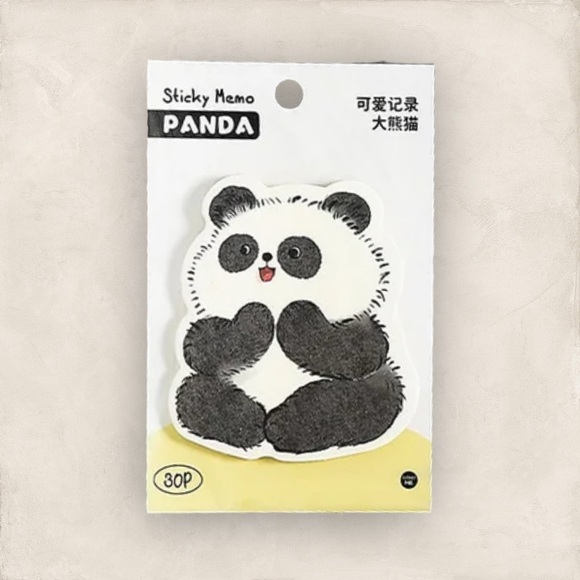 Kawaii Panda Bear Sticky Memo Note Pad - Picture 4 of 4